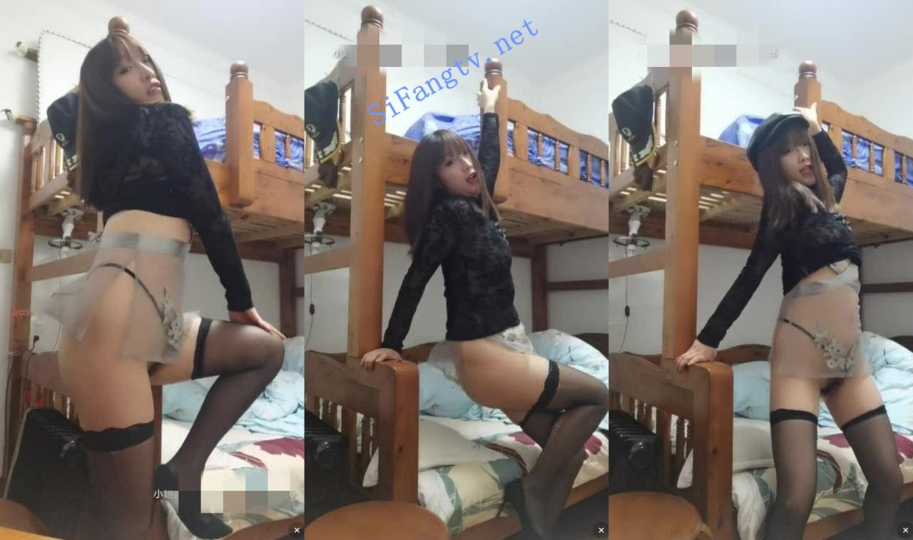高颜值女大学生 希蕊 宿舍艳舞诱惑跳蛋喷水 镂空透明装 图 07