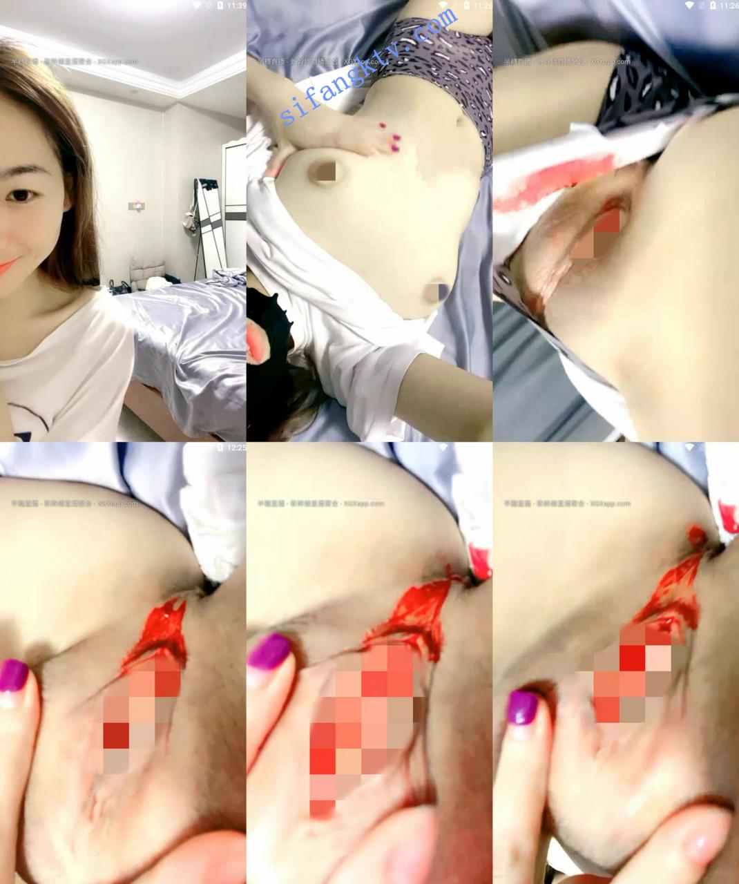 重口味! 嗯啊嗯啊 讨人喜欢的少女来大姨妈血染一条河 图 01