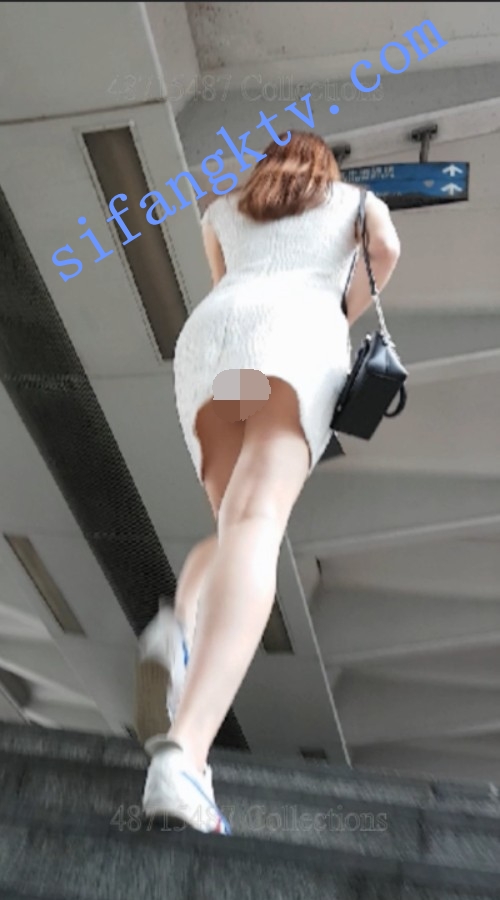 CD抄底 487系列CW098-跟拍白裙大白腿美女上楼梯 图 03