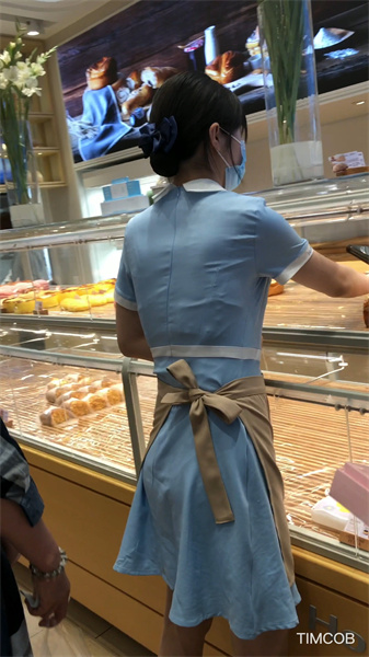 TIMCOB CD原创-4K抄底好利来小姐姐!小翅膀破洞肉色… 图 09