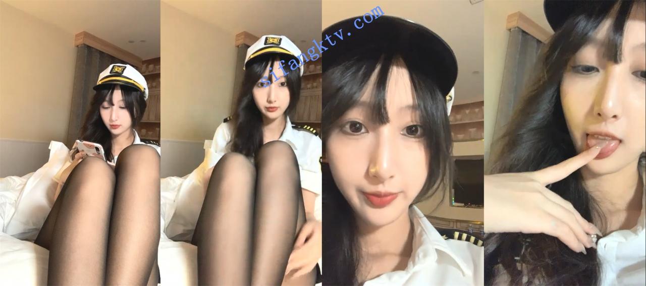 咕噜 纯纯骨感少女空姐制服诱惑全裸嫩B特写 多场大秀合 图 01