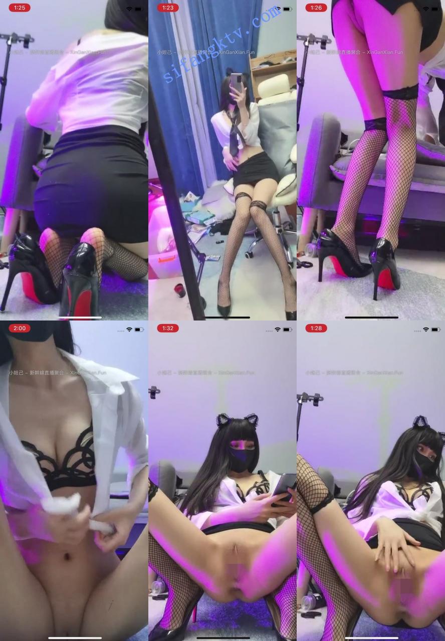 长腿女神 175大长腿,猫耳朵,开裆黑丝,各种大秀合集 图 03