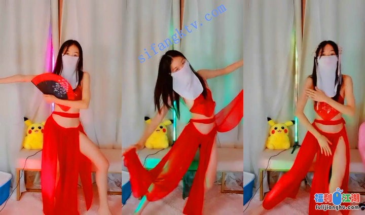 【闪闪爱跳舞】柳腰丰臀多毛粉穴抖奶骚舞诱惑【4.53GB】