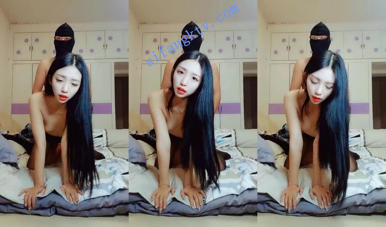 ₩ 性感学妹妹 黑丝诱惑红色情趣服炮友无套啪啪 图 02