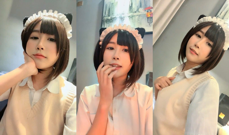 ♥️更新1/18 白白白羊 甜美在学学妹制服白丝底裤挑逗 图 07