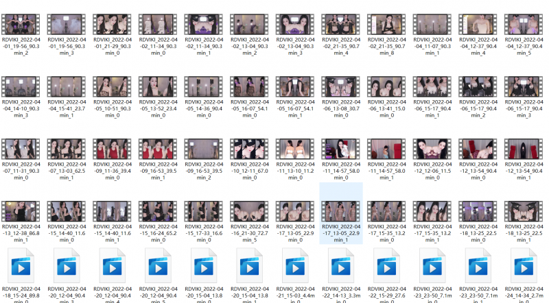 【虎牙主播】VIKI（含小号） 22年4月 直播热舞合集！无水 [61+9.97G][百度盘]