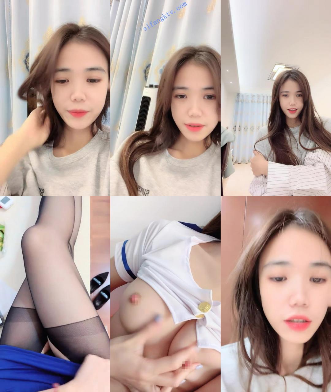 ♋♋ 妮妮这呢 女神的日常生活,直播聊聊天露露奶~粉穴~ 图 01
