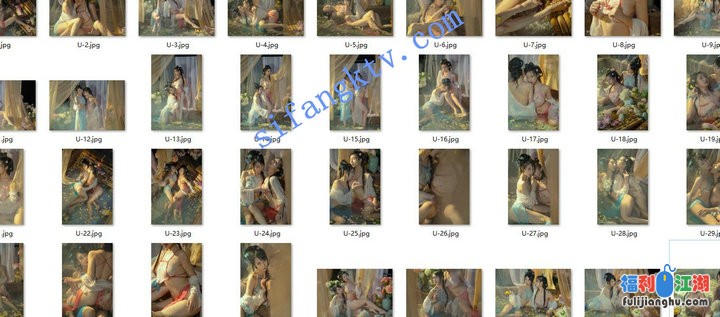 【云溪溪】古风唯美 双人水池嬉戏 2K高清原图【0.52G】