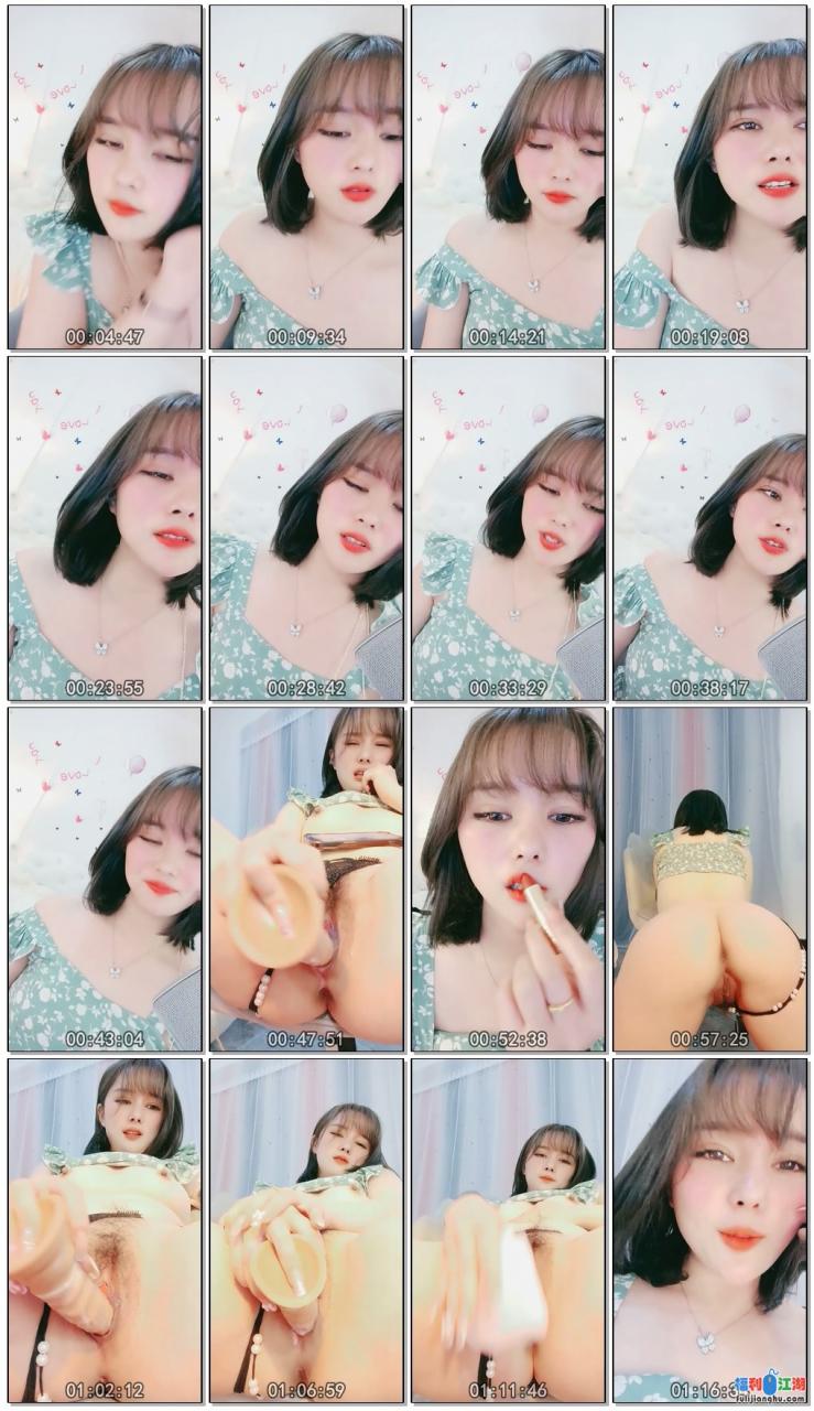 短发红唇御姐拨开珍珠内裤假屌猛捅爽的流出白浆【0.9G】