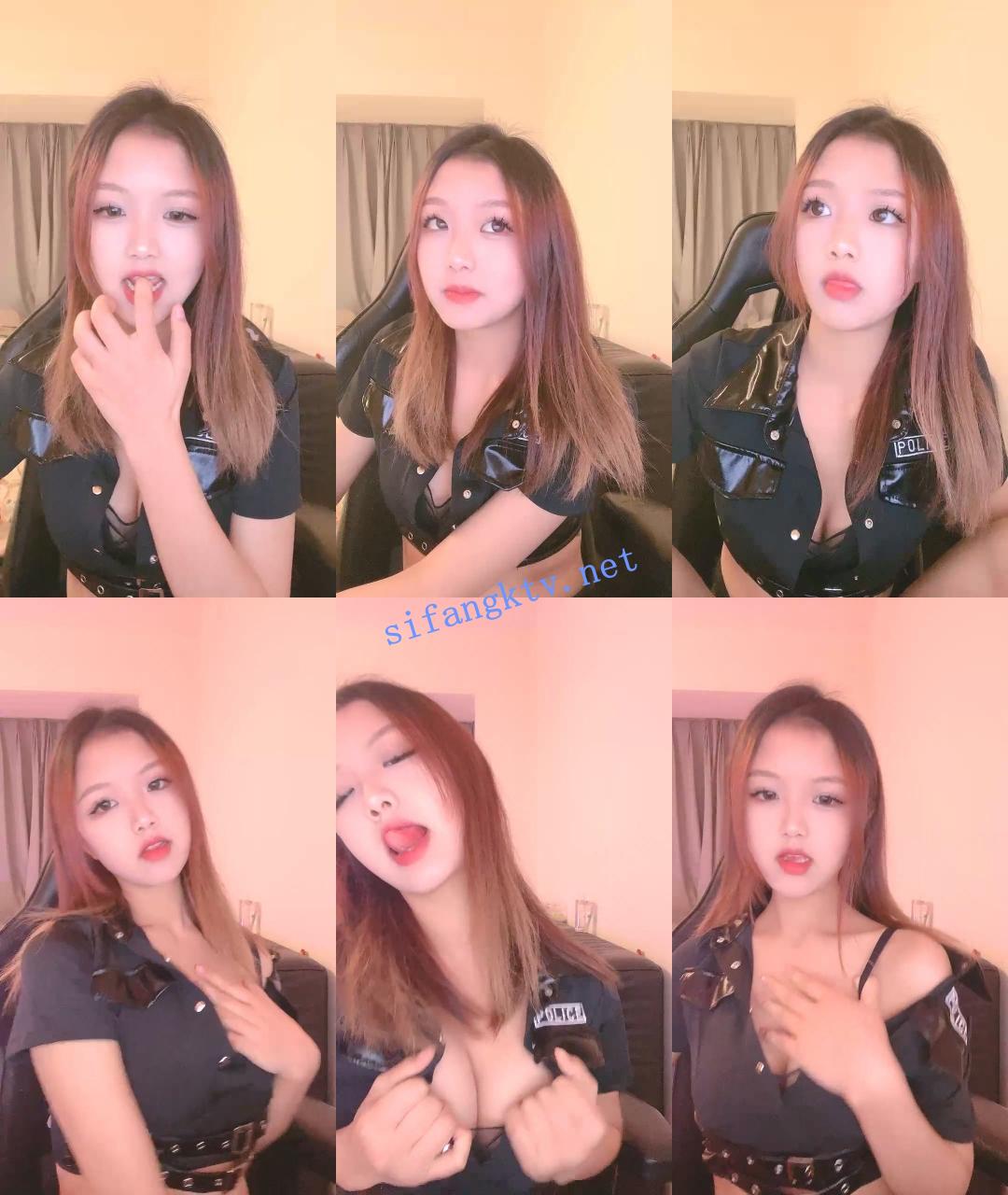 黑色诱惑妹妹 可爱妹子揉奶诱惑~开档黑丝露一线天鲍 图 03