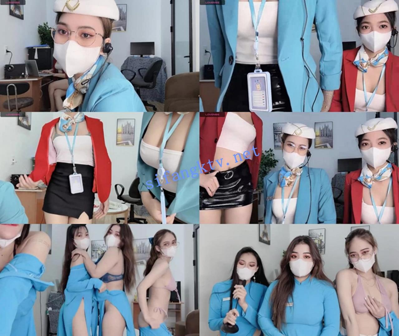灬灬灬企业高管 Mono-Stewardesss 四姐妹~跳蛋~道具自慰大秀~ 图 01