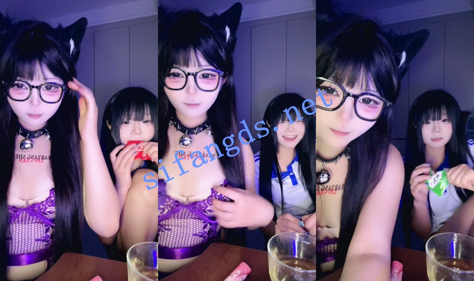 ⚡ 魅魔米米 小妖精玩cosplay~和闺蜜互插叫爸爸~骚死了~ 图 01