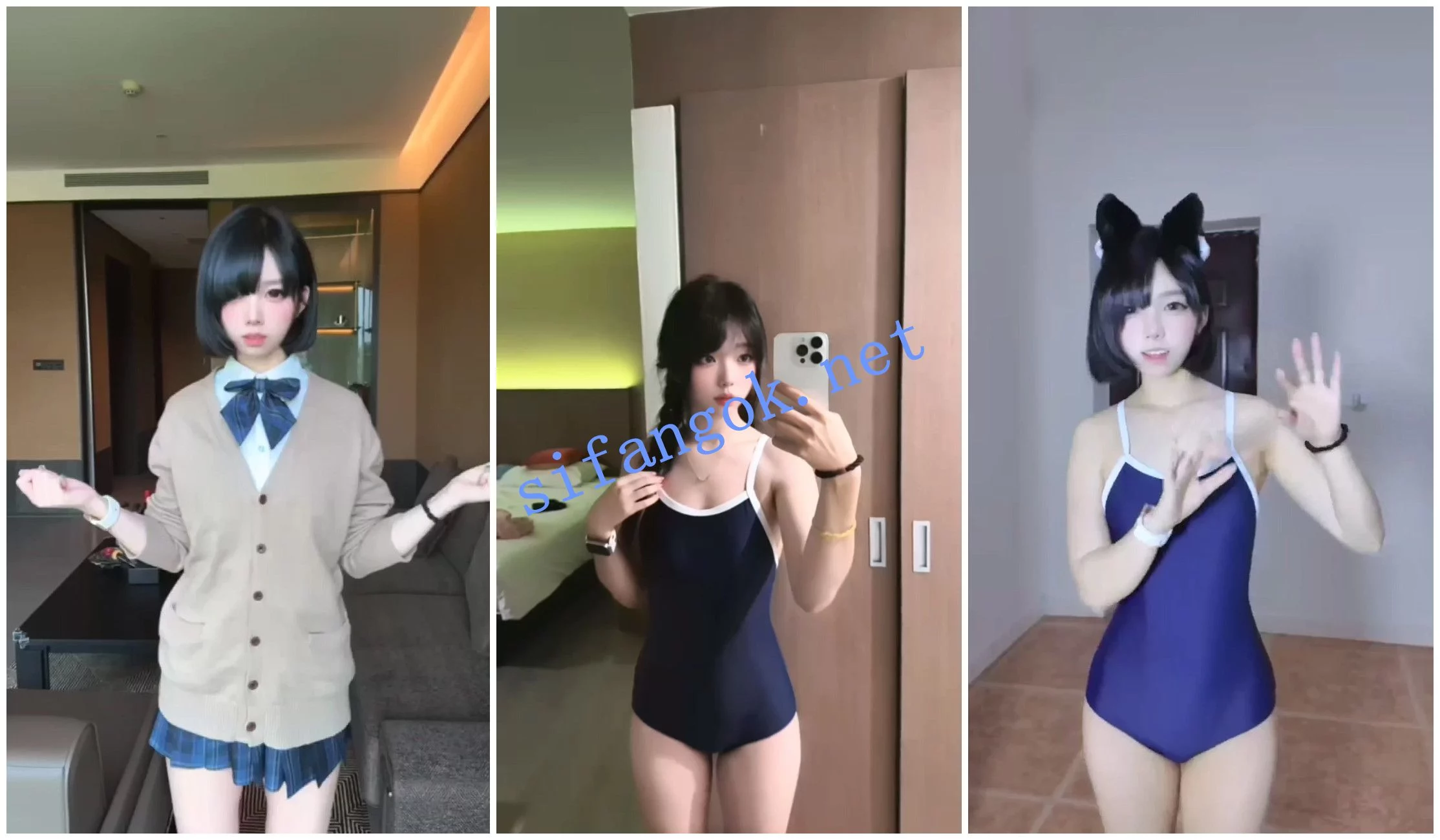 抖音福利 超嫩短发嫩妹 兰陵酱酱爆 性爱XO道具自慰 图 02