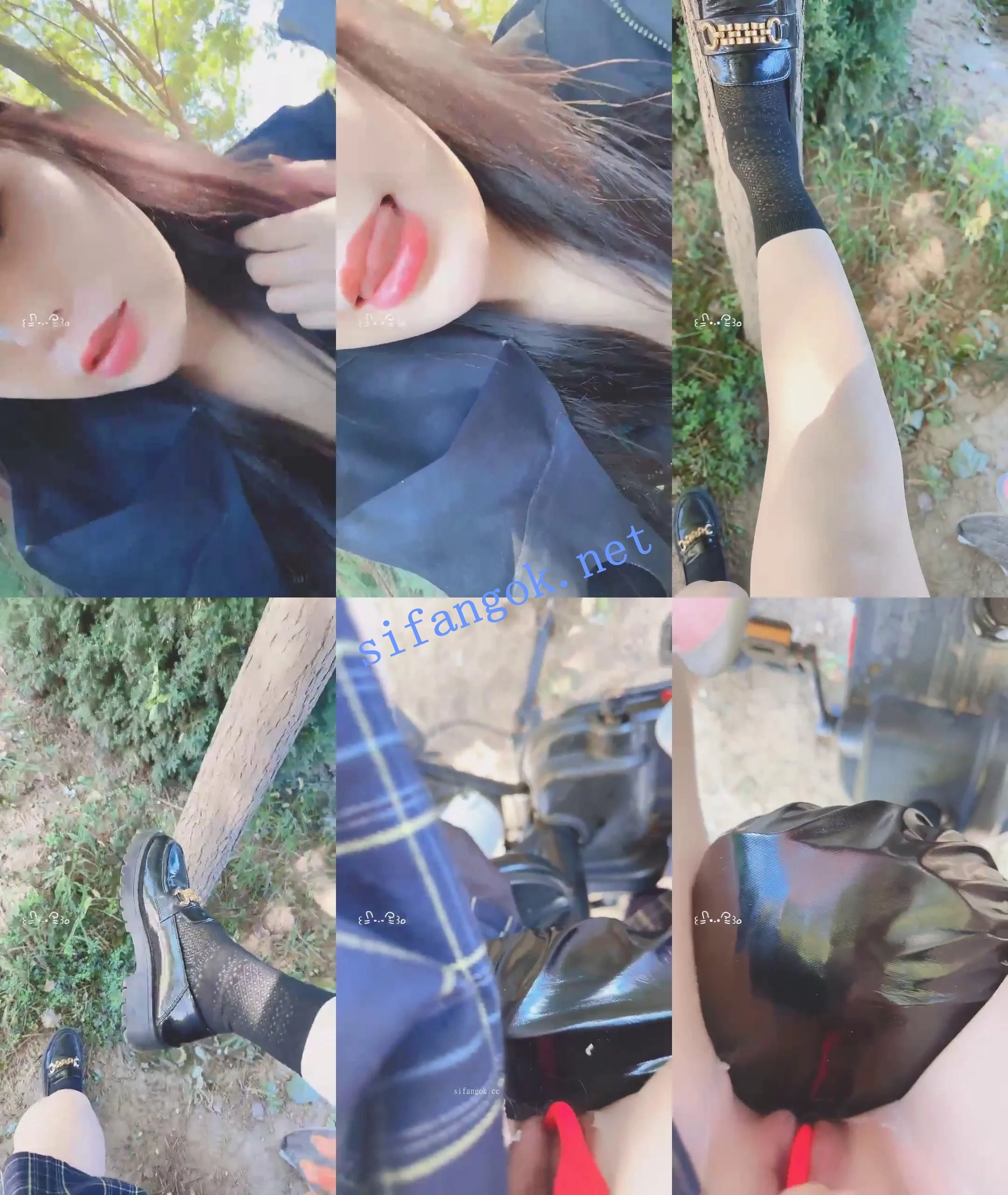 ♈️户外 米乐吖吖 路边塞跳蛋~喷水~厕所玩大黑牛~喷水~ 图 02
