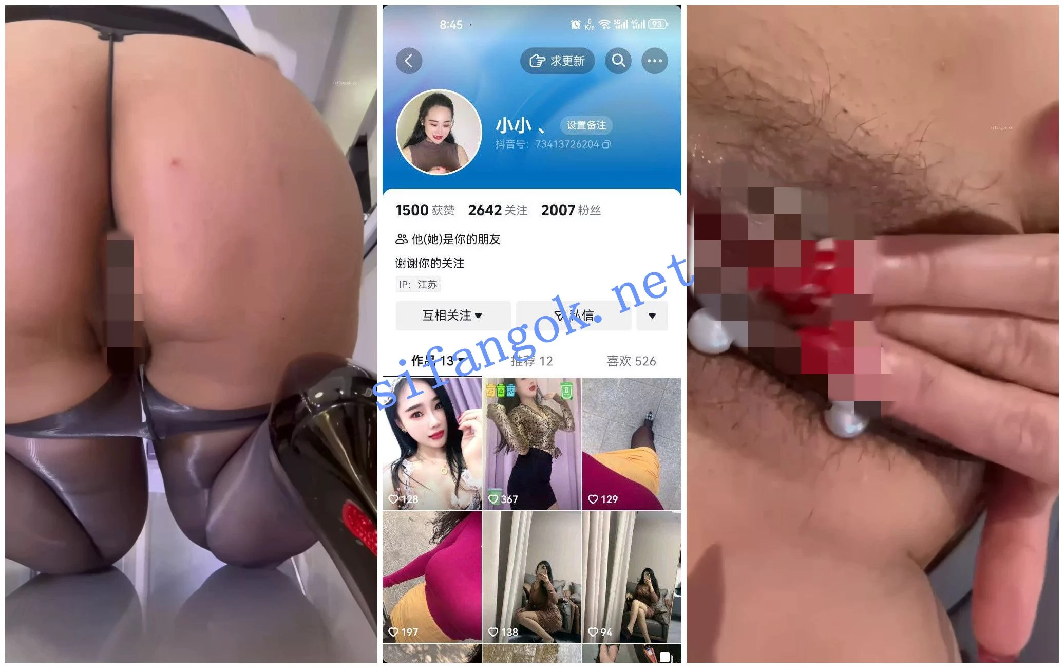 快手福利 极品丝袜熟女 雅茹/雪儿/小小 道具自X丝足 图 04