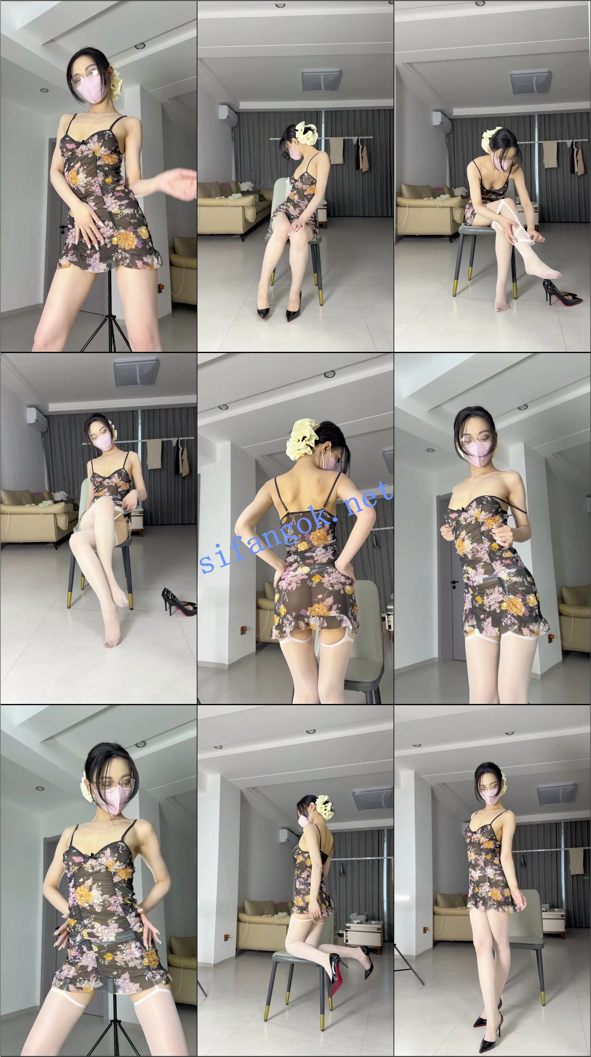 ✅抖音 白玉花-2 眼镜气质御姐 大尺度自拍+大尺度骚舞等 图 04